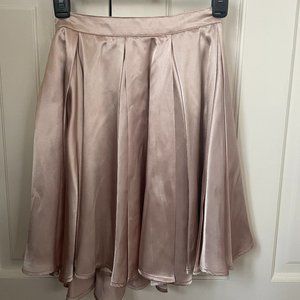 American Apparel Satin Circle Skirt (Rose Color)